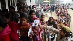CLEAN : Indians go to the polls in test for Modi's cash ban News Clip