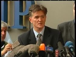 Lawyers for Milosevic address press office Instructional Video