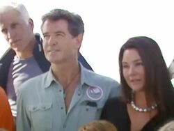 A Day At The Beach Paddle Out Protest Stock Footage