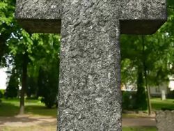 Cemetery cross Stock Footage