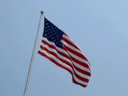 US Flag (NTSC) Stock Footage