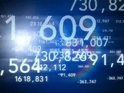 Flying Numbers HD Stock Footage
