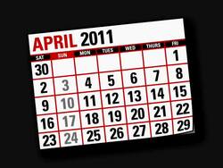 Two Thousand and eleven flicking calendar Stock Footage