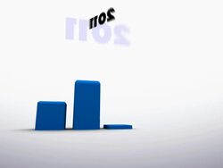 Growing Graphic chart Stock Footage