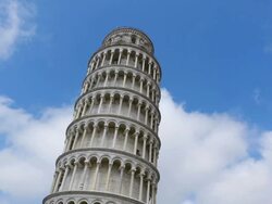 WS LA Shot of Leaning Tower of Pisa / Pisa, Tuscany, Italy Stock Footage