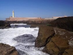 Estuary of the Bouregreg, Rabat, Morocco Stock Footage