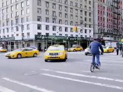 Mass Transit on 6th Avenue Manhattan Stock Footage