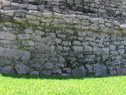 Mayan construction technic at Tulum Stock Footage