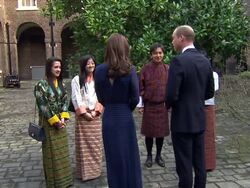 The Duke and Duchess of Cambridge attend a reception at Kensington Palace ahead of their visit to India and Bhutan News Clip