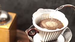 Filter Pour Over Coffee Stock Footage