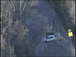 WRAP Rescue of motorists trapped by massive water main break News Clip