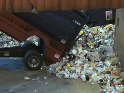 Recycle,  recycling, landfill, garbage, environment, waste, dump, trash Stock Footage