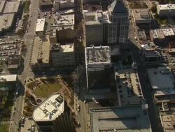 WS AERIAL ZI View of Greensboro / North Carolina, United States Stock Footage