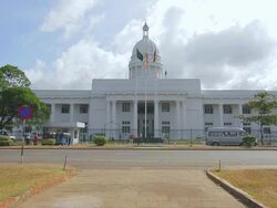 WS View of White House, otherwise known as Colombo City Town Hall / Colombo, Western Province, Sri Lanka Stock Footage