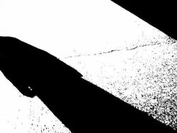 Shadow Man Walking Stock Footage