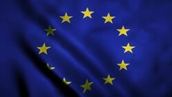 European Union Flag Stock Footage