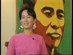 BURMA: AUNG SAN SUU KYI, OPPOSITION LEADER, IN EXCLUSIVE INTERVIEW News Clip