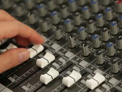 Audio Mixing Board (HD 1080) Stock Footage