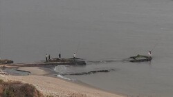 Wide shots over Beirut coastline News Clip