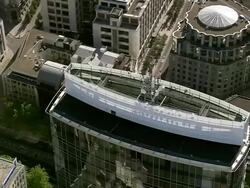 MS AERIAL DS PAN View of buildings and Grand Place in city / Brussels, Belgium Stock Footage