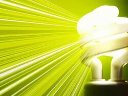 Green Light Bulb Stock Footage