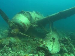 Sea Plane, Wing Palau, South Pacific  Stock Footage