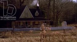 Static shot of a country house, clip 4 Stock Footage