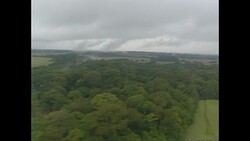 Aerial shots over river delta and forest News Clip