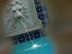 Relaxing fountain Stock Footage