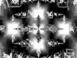 MOVING STANDSTILL: nine dynamic multilevel flow fields. ancient oracle script Stock Footage