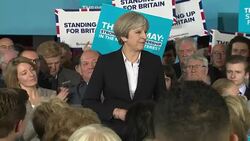 Theresa May Speech Stockport re Election Campaign 3/10 News Clip