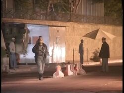 Convoy carrying released German hostage arrives at Embassy News Clip