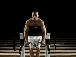 EZ Biceps Curl Stock Footage