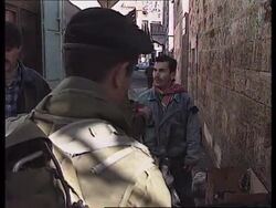GAZA STRIP: HEBRON: JEWISH SETTLERS SHOW DEFIANCE OVER AGREEMENT News Clip