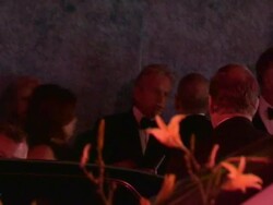 Michael Douglas departing HBO's Post Emmy Awards Stock Footage