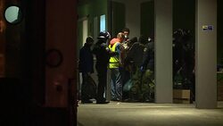 CLEAN : Migrants arrive in Dobova Slovenia News Clip