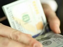 new dollar bills in your wallet Stock Footage