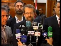 PM Al Maliki meets Iranian top nuclear negotiator Larijani News Clip