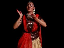 Woman performing Kathak dance on the stage  Stock Footage
