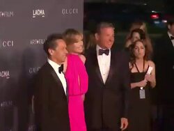 Brian Grazer, Willow Bay, Robert Iger at LACMA Hosts 2012 Art + Film Gala Honoring Ed Ruscha And Stanley Kubrick Presented By Gucci Stock Footage