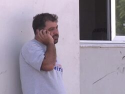 Refugees and migrants at a detention centre News Clip