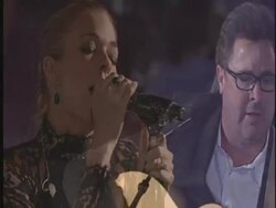 PERFORMANCE: LeAnn Rimes, Vince Gill at the 59th Annual BMI Country Awards at Nashville TN.  Stock Footage