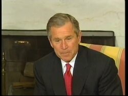 Bush &amp; Schroeder in Oval office to News Clip