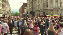 CLEAN : Thousands celebrate London's Gay Pride News Clip