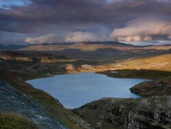 (Timelapse) Arctic lake Stock Footage