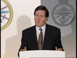 UK: KOSOVO:  DEFENCE SECRETARY GIVES MEDIA BRIEFING News Clip