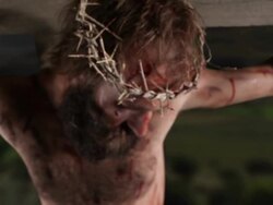 Jesus dying on the cross Stock Footage