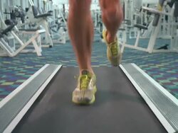 NTSC: On The Treadmill Stock Footage