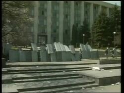 MOLDOVA: CHISINAU: POLICE CLASH WITH YOUTHS News Clip