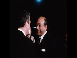 SYND 22/05/1970 ALDO MORO ARRIVES AT THE AIRPORT AND IS GREETED BY FOREIGN MINISTER RIAD AND THE ITALIAN AMBASSADOR News Clip